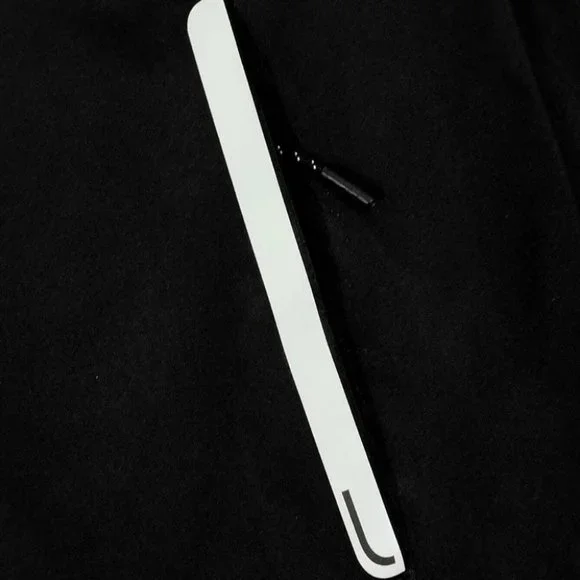 Black Mens Hooded Coat - Picture 4 of 5